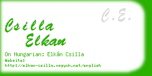 csilla elkan business card